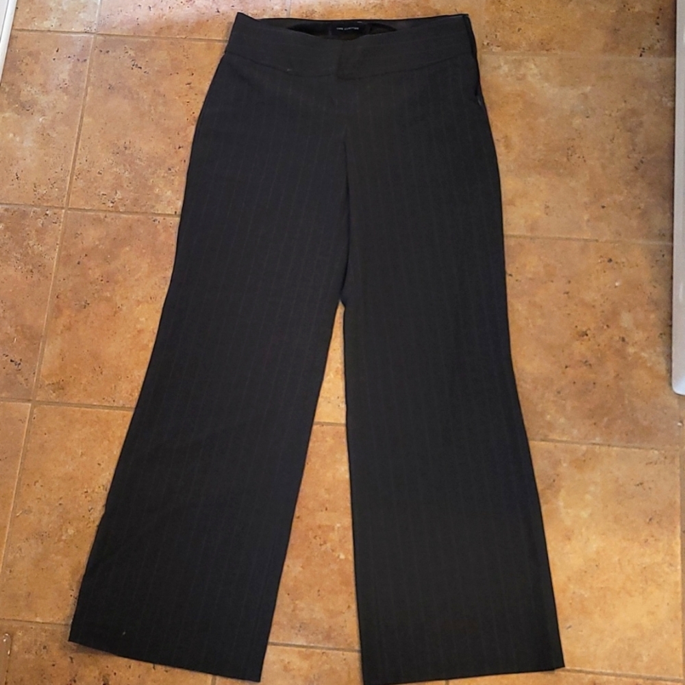 Pinstriped dress pants